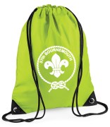 Lime Green PE Bag Mock Up Front